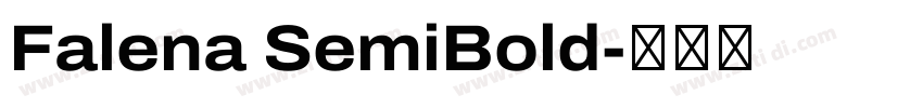 Falena SemiBold字体转换